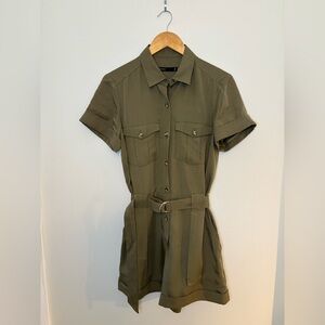 Karen Millen Olive Green Romper Size 8